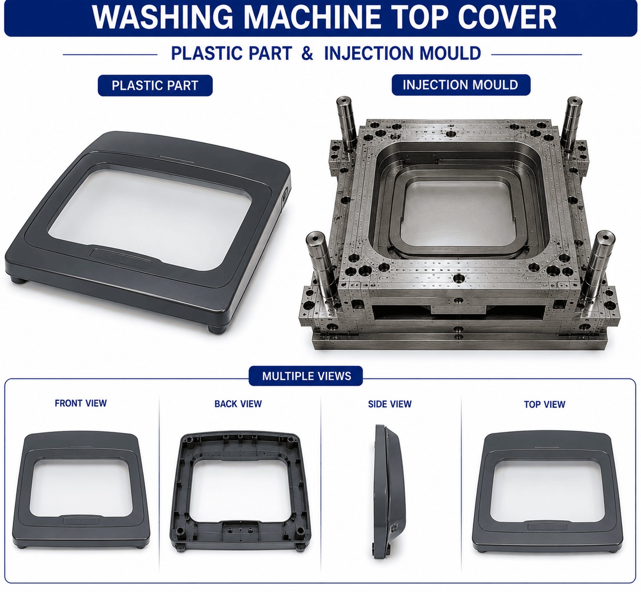 Washing Machine Plastic Top Cover